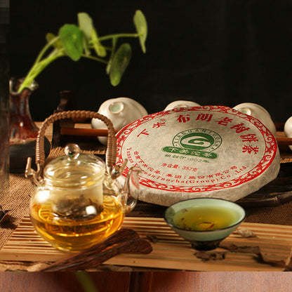 Xia Guan 2011 Sheng Puer Yunnan Bulang Old Tree Raw Puerh Tea Iron Cake 357g