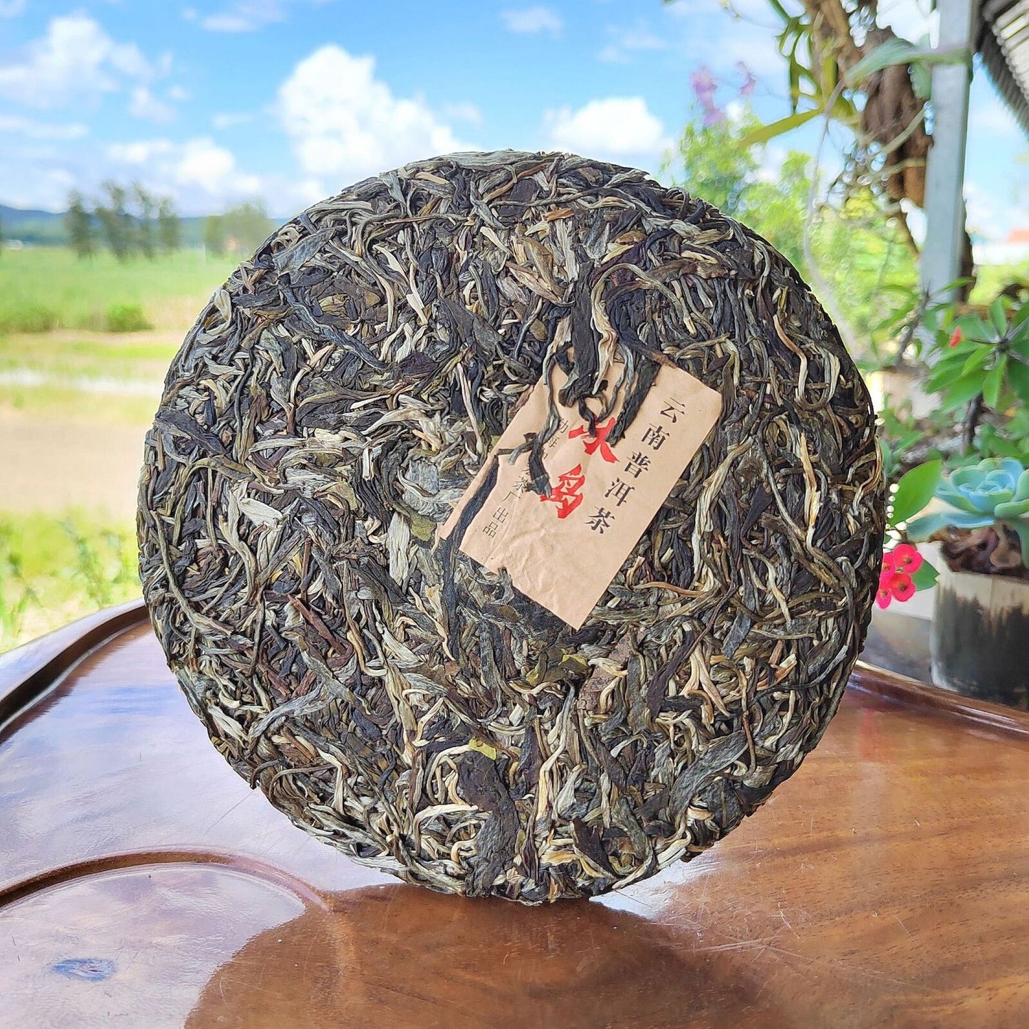 357g Icelandic Pu'er Tea Raw Tea Yunnan Pu'er Tea Cake Yunnan Qi Zi Cakes