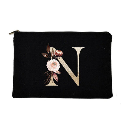 Makeup Bag Letter Print Traveling Case Organizer Storage Pouch Purse 14*22*14 CM