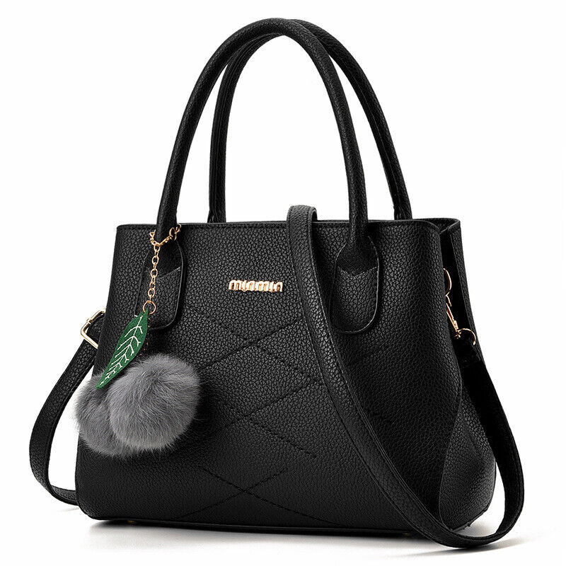 Women's Ladies PU Leather Handbag Shoulder Bag Purse Tote Messenger Satchel Bag