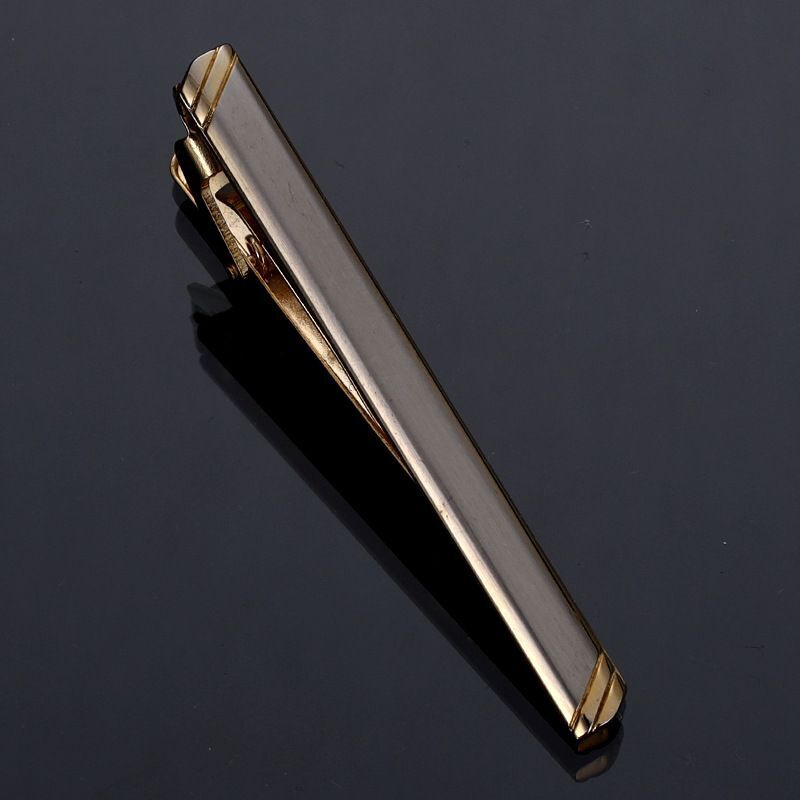 Men Business Necktie Clips 5.5cm Metal Ties Classic Simple Fashion Clasp Jewelry