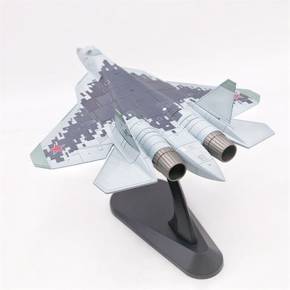 1/100 Russian Air Force Su-57 Fighter Alloy Aircraft Model Collection Gift