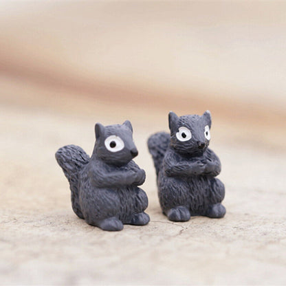 Miniatures Decoration Cartoon Garden Squirrel Ornament Figurines Micro Landscape