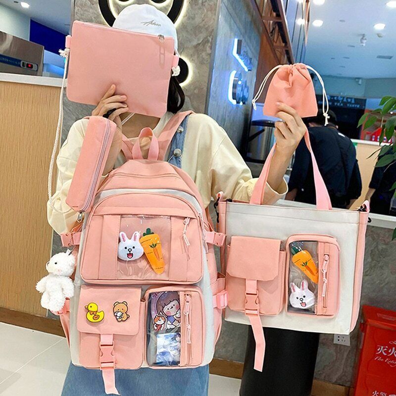 Women Backpack Multi Pockets Student Schoolbags Leisure Rucksack Backpack