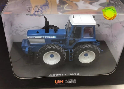 1:32 UH COUNTY 1474 Tractor Contruction Farm Machine Vehicles Diecast Model