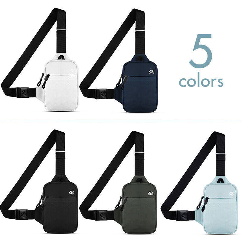 Mens Shoulder Sling Chest Bag Sport Outdoor Crossbody Wallet Nylon Waterproof