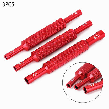 Aluminum Alloy RC Car Double Head Hexagon Sleeve Screwdriver Hex Wrench Tool