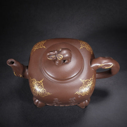 Chinese Yixing Zisha Clay Handmade Exquisite Teapot （万象更新 底款：徐汉棠）