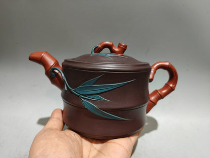 Chinese Yixing Zisha Clay Handmade Exquisite Dragon&Phoenix Teapot 31220