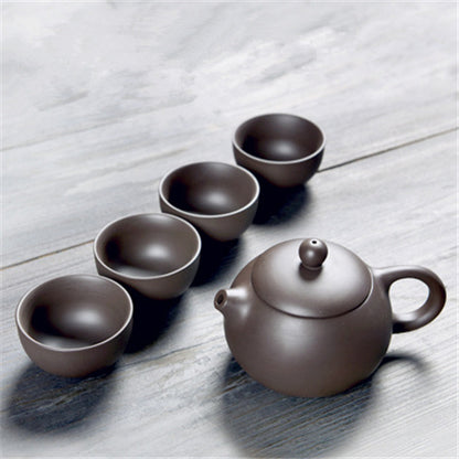 Travelling Tea Set Portable Bag Yixing Zisha Teaset Tea Plate Reservoir Tea Tray