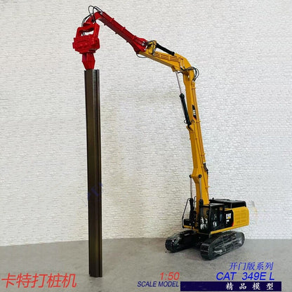 1:50 CAT349EL Piling Machine Excavator Construction Equipment Diecast Model