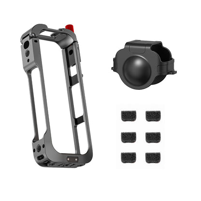 Protective Frame Case With Lens Cover Kit For Insta360 X5 Camera Accessories