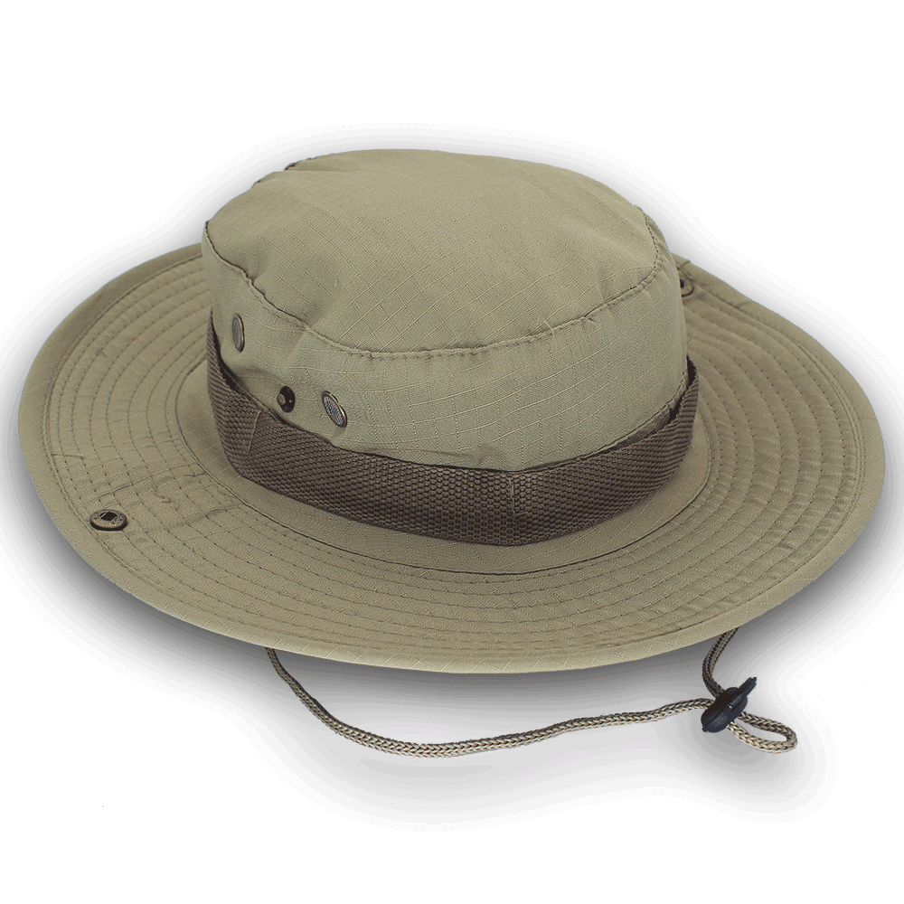Boonie Bucket Hats Cap Cotton Fishing Hunting Mesh Summer Military Men Sun Brim