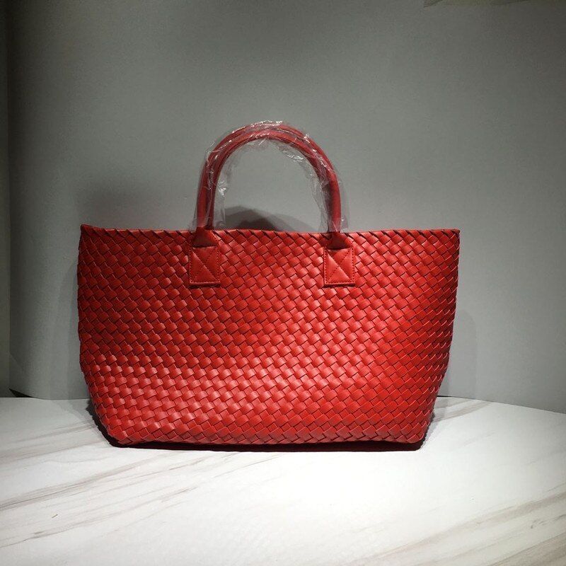 Snake Weaving Bag Shoulder Purse Vegetable Basket Large Shopping Bag 37*18*53 CM