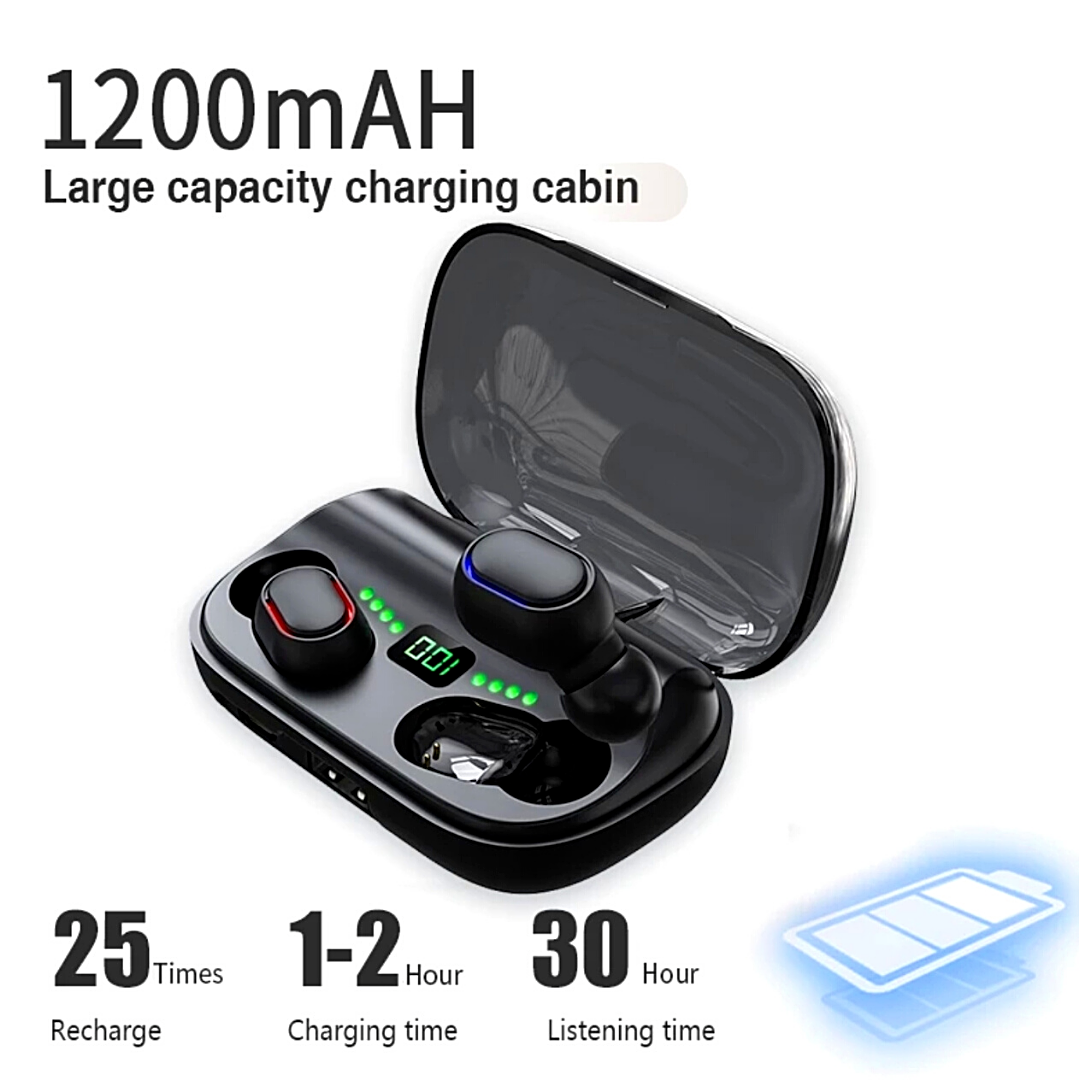Bluetooth Earbuds for Smart Phone Cel Wireless Earphone IPX7 WaterProof Headphon