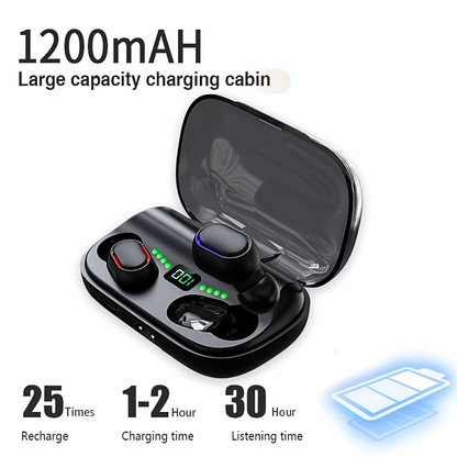 Bluetooth Earbuds for Smart Phone Cel Wireless Earphone IPX7 WaterProof Headphon