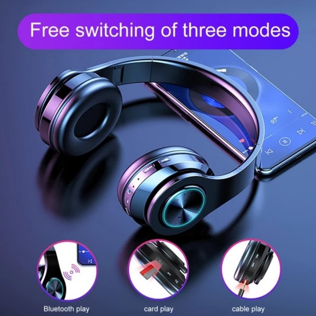 Audifonos Bluetooth Auriculares con Bajo y Cancelacion de Ruido DUAL MODE USA*