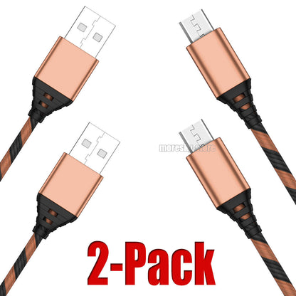 2x Micro USB Charging Cable 3/6/10ft Data Charge Cord For Galaxy Note 2/3/4/5