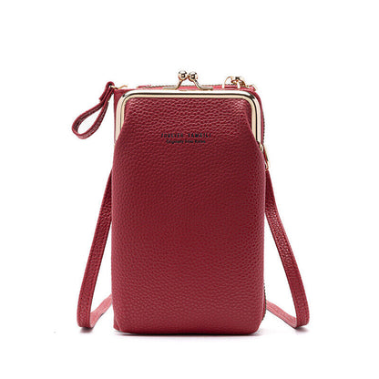 Ladis Fashion Female Mini PU Leather Shoulder Messenger Bag Small Crossbody Bags