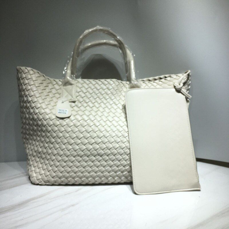 Snake Weaving Bag Shoulder Purse Vegetable Basket Large Shopping Bag 37*18*53 CM