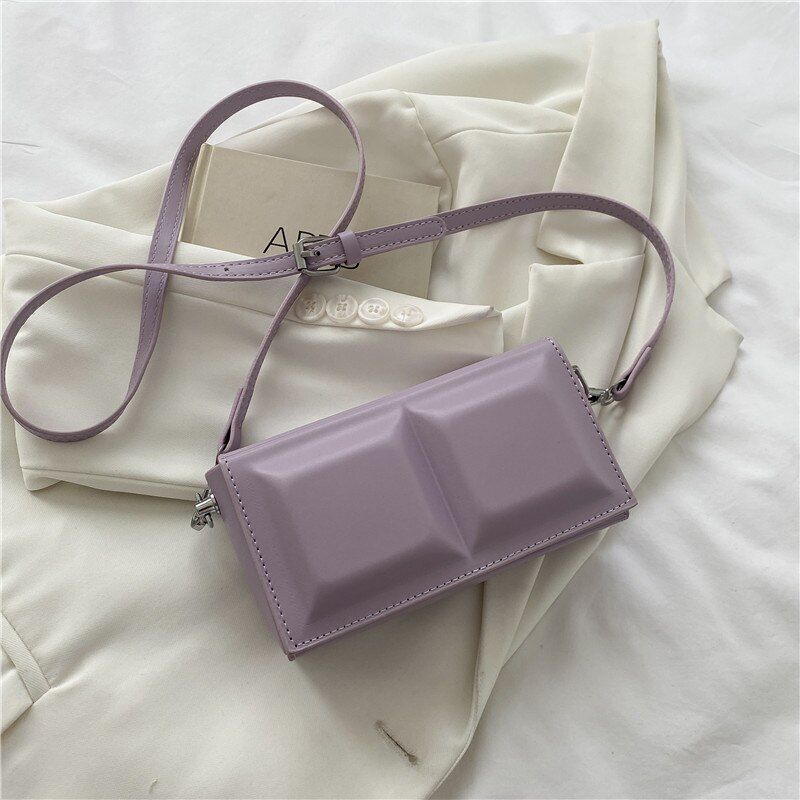 Crossbody Bag Casual Shoulder Bag Solid Color Messenger Bag 17*9*5 CM /9*10*6 CM