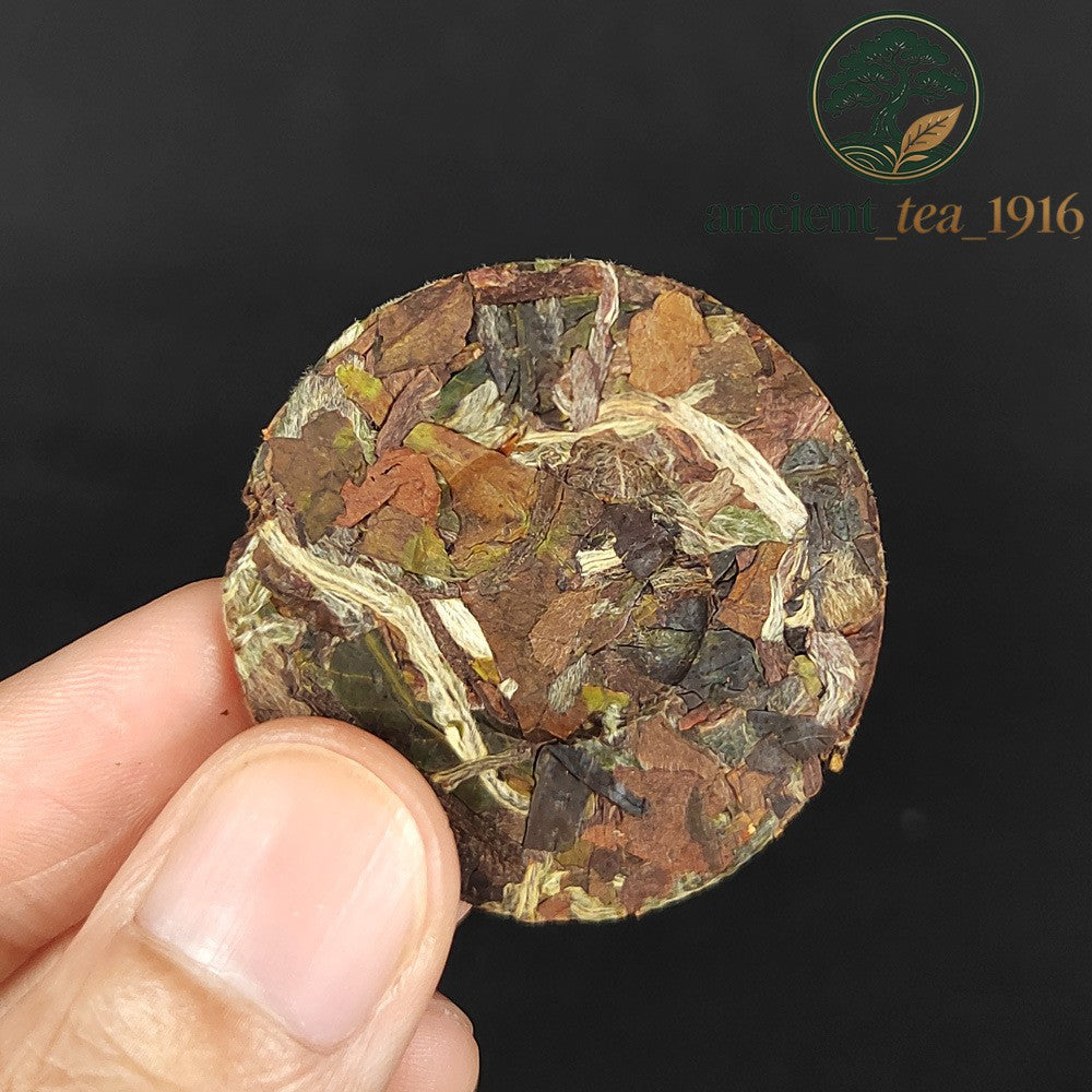 500g Yunnan Large Leaf White Tea Small Tea Cake Mellow Aroma White Tea Cake