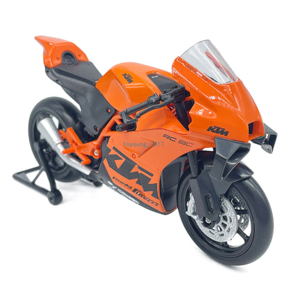 1/12 KTM RC 8C Motorcycle Model Diecast Toy Vehicle Boys Toys for Kids Orange