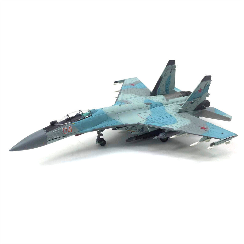 1:100 SU-27 Aircraft Model Fighter Aviation Military Scene Exhibition Model
