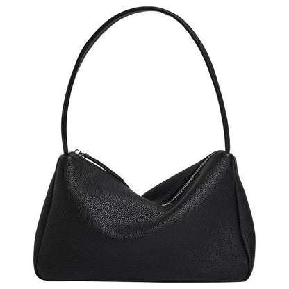 First Layer Cowhide French Single Shoulder Underarm Bags Soft Hobo Bag Leather