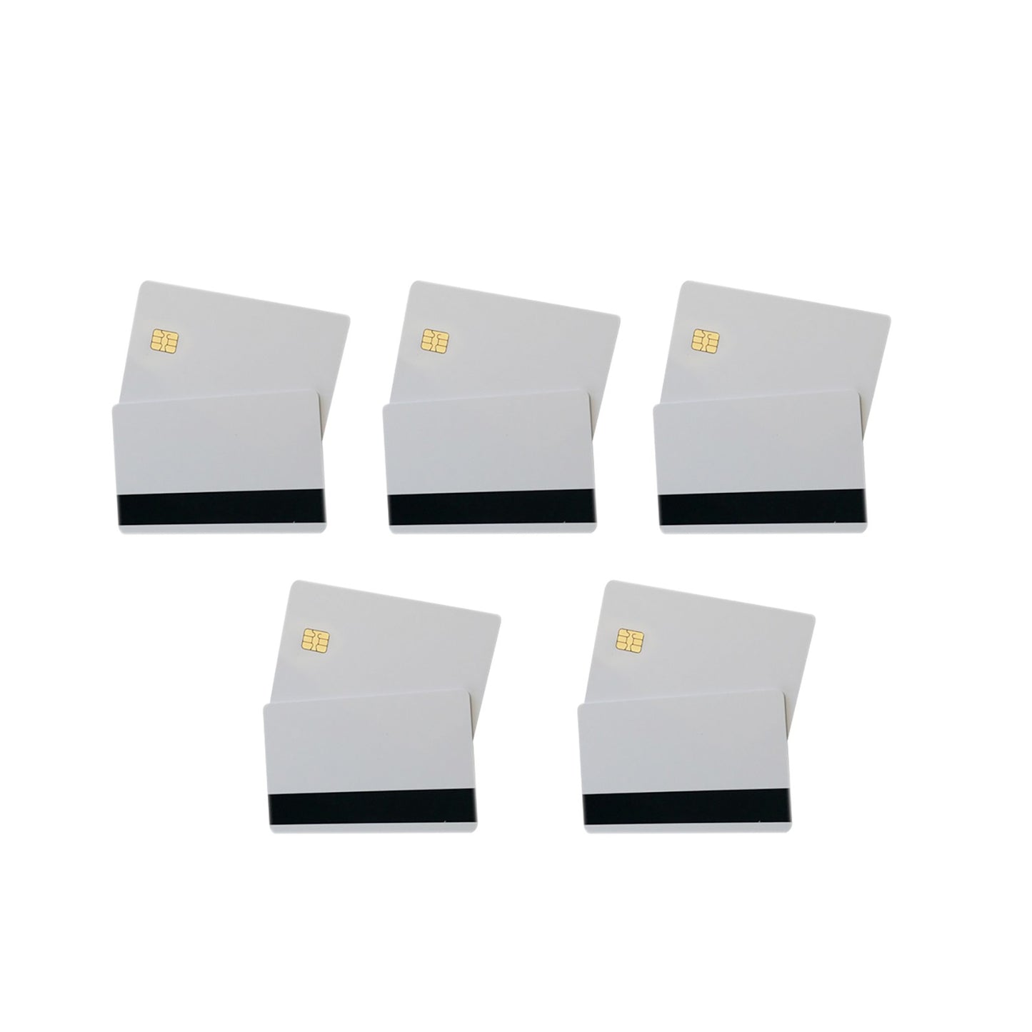 10* Blank Smart Card Sle4442 Chip W/Magnetic Strip Hico 3 track Sublimation PVC/