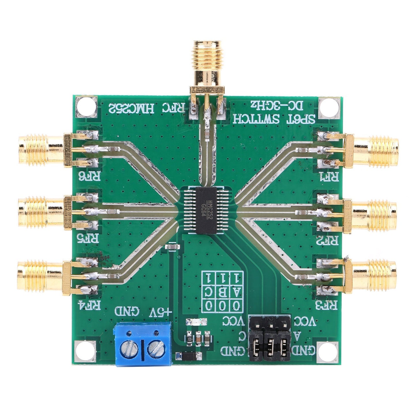 HMC252 DC-3GHz Non-Reflective RF Switch Module Single-Pole 6 Throw Switch
