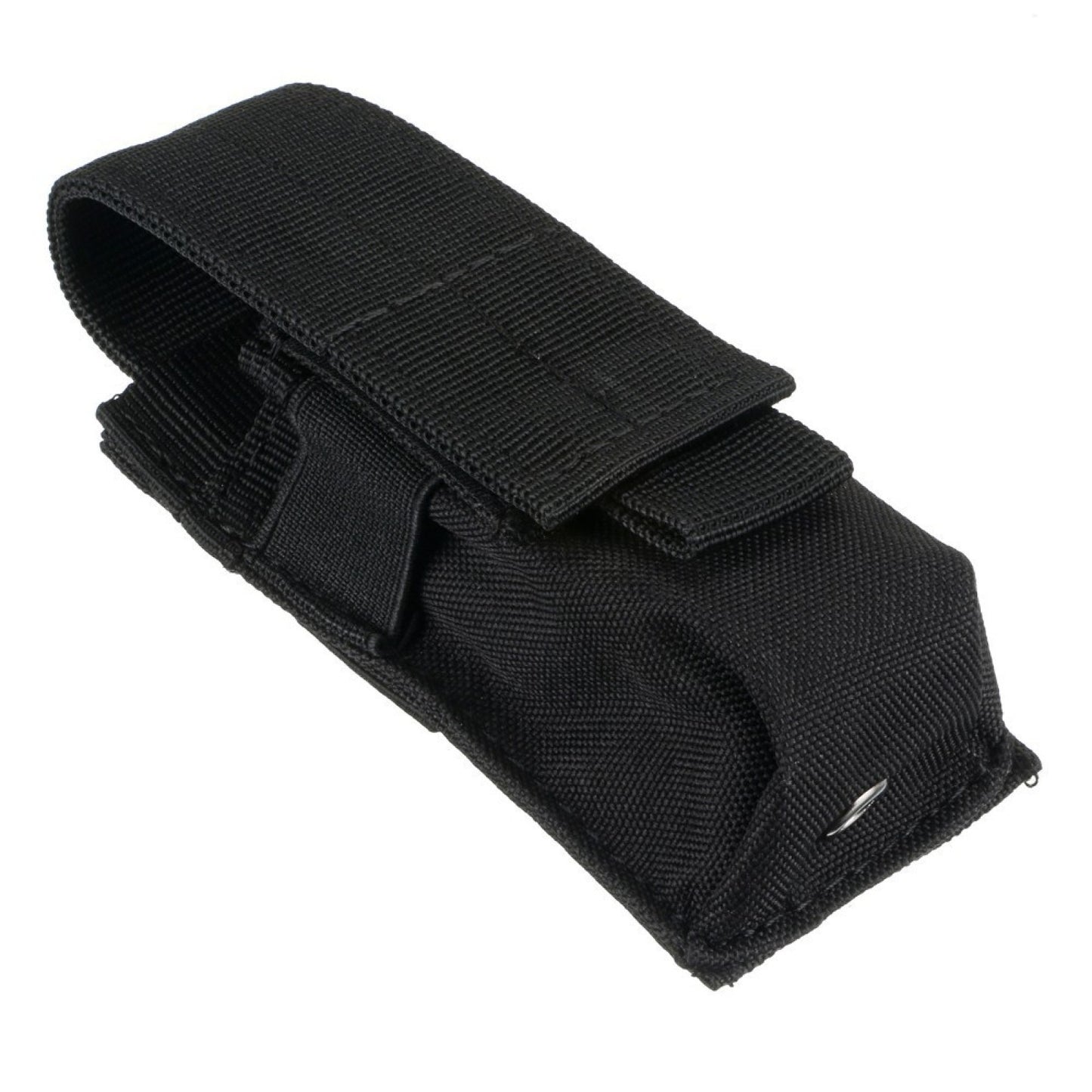 Black Tactical Molle Flashlight Holder Belt Holster Pouch Torch Carry Case