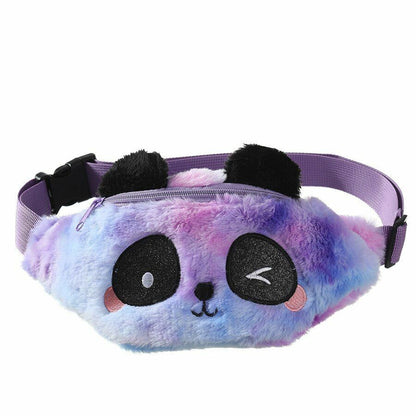 Children's Pack Unicorn Fanny Girls Waist Bag Plush Toy Belt Color Cartoon Purse