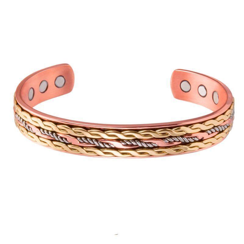 Women Healing Bracelet Tibetan Pure Copper Magnetic Men Fashion Jewelry Bangles