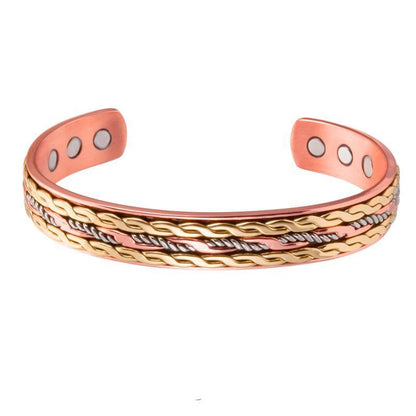 Women Healing Bracelet Tibetan Pure Copper Magnetic Men Fashion Jewelry Bangles