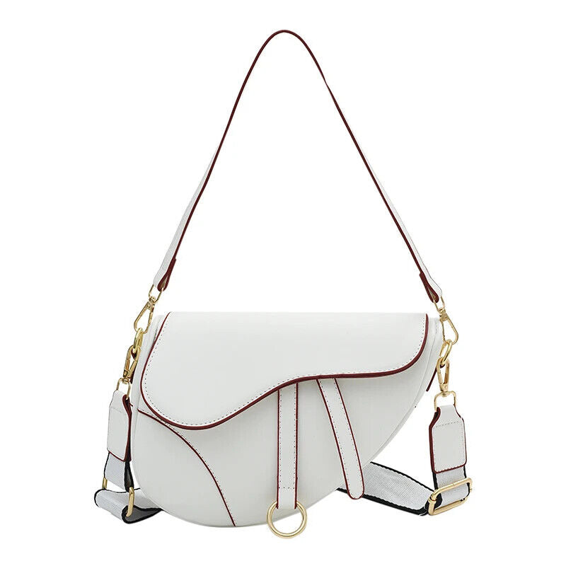 Women's Saddle Bag Purses and Handbag Black Shopper Shoulder Bag