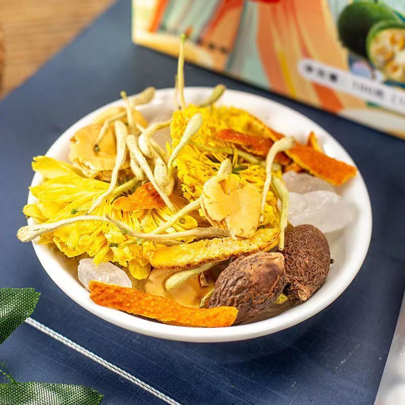 Natural healthy herbal tea constipation Luohanguo PangDaHai Chrysanthemum tea