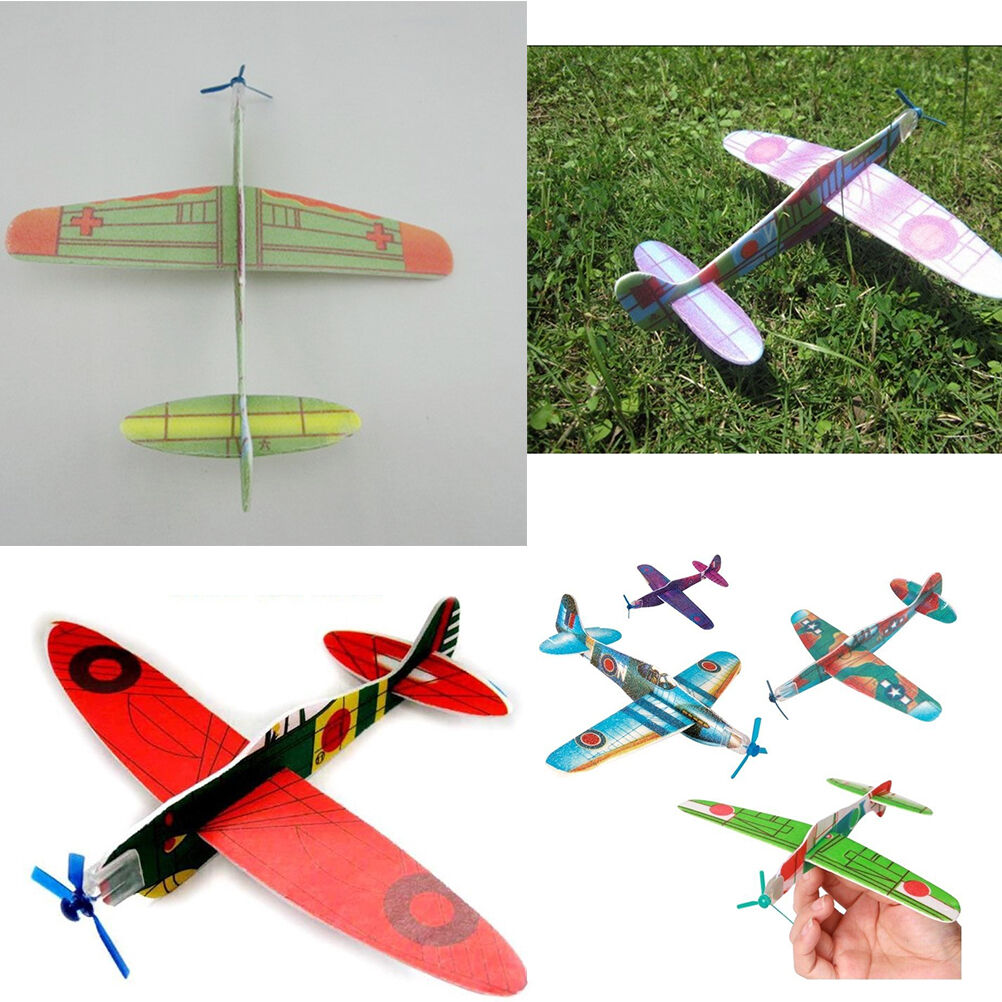 12X Flying Gliders Planes Aeroplane Party Bag Fillers Children Kid Toy Mode-ca