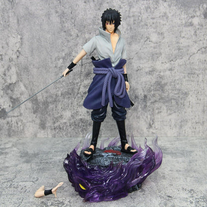 Anime Naruto Figure set Sasuke Kakashi Might Guy PVC Action Figure Statue Model