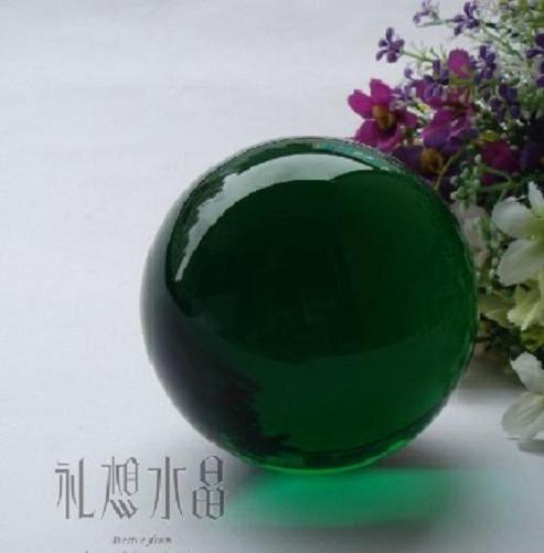 Asian Rare Glass Quartz Green Magic Crystal Healing Ball Sphere 40mm+Stand