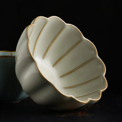 Ru Kiln Ceramic Small Tea Cup Sample Single Tea Cup Tea Ceremony Teaware Sets