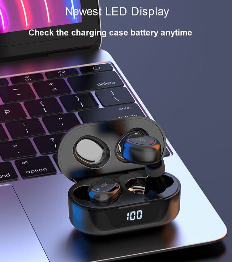 Bluetooth Headset TWS Wireless Earphone Earbuds Headphone Noise Cancellation