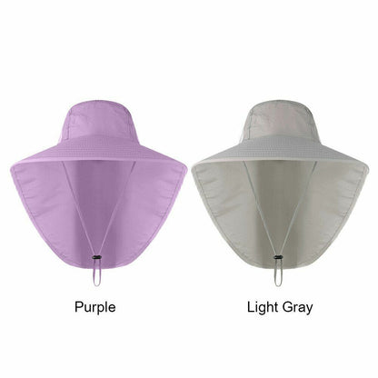 Summer Hat Sun Protection Cap Outdoor Fishing Hiking Anti UV 40*40*30 CM Nylon