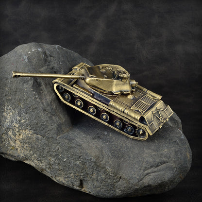 1:72 The Soviet Union CCCP IS-2 Heavy Tank Model All-metal Bronze