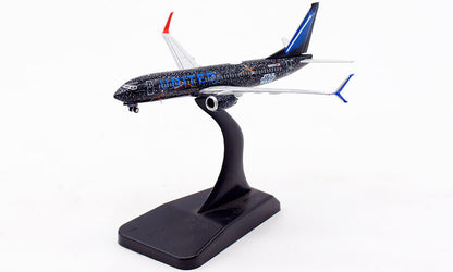 1:400 JC Wings UNITED BOEING B737-800 Passenger Airplane Diecast Plane Model