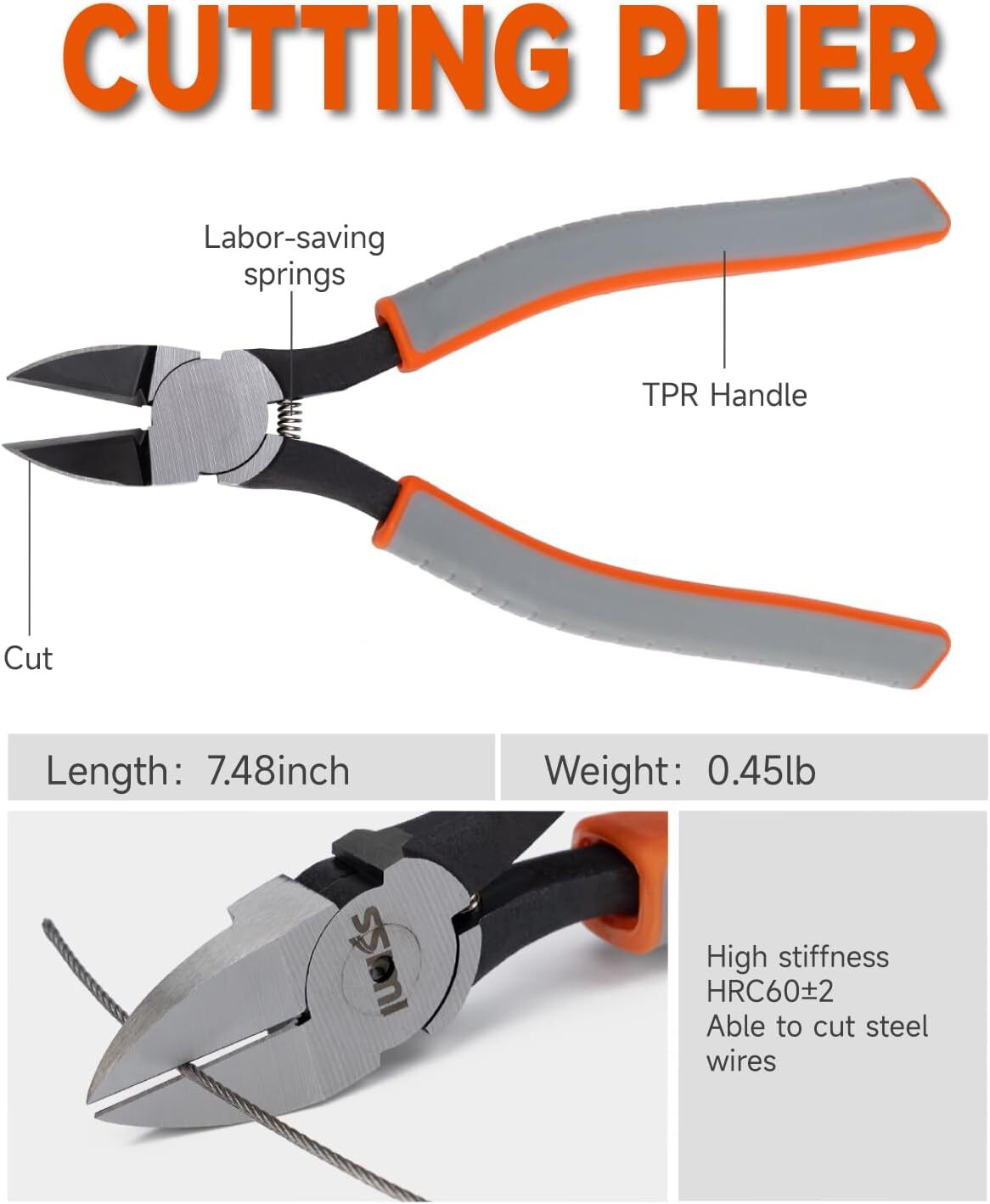 IWISS Electrician Tool Set Adapts to 6-pin 8-pin Rj45 Jacks for Home Maintenance