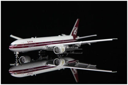 1:400 JC Wings QARAR BOEING 777-300ER Airplane Flap Down Diecast Aircraft Model