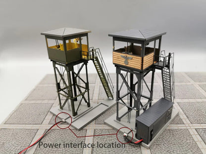 1:72 German Military Watchtower Model Military Scenario Module Alloy Finished