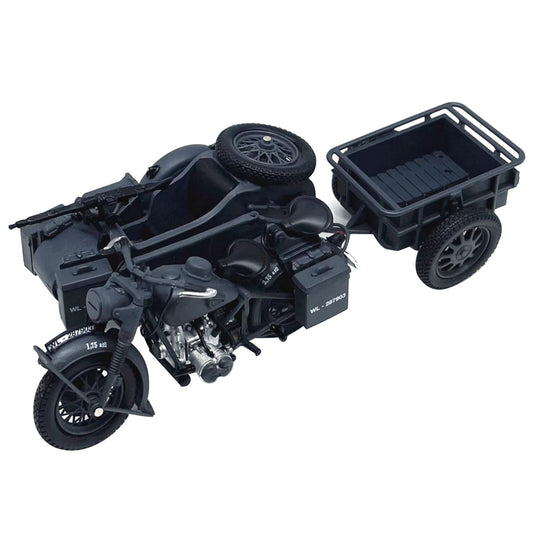 1/24 Scale WWII German Army For BMW R75 1939-1945 Motorcycle Finished Model Toy