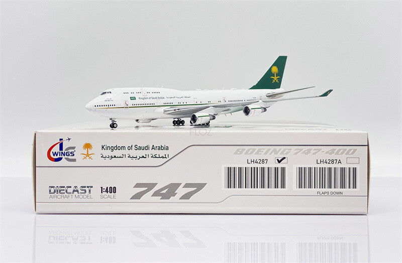 JC Wings Kingdom of Saudi Arabia for Boeing B747-400 HZ-HM1 1/400 Aircraft Model
